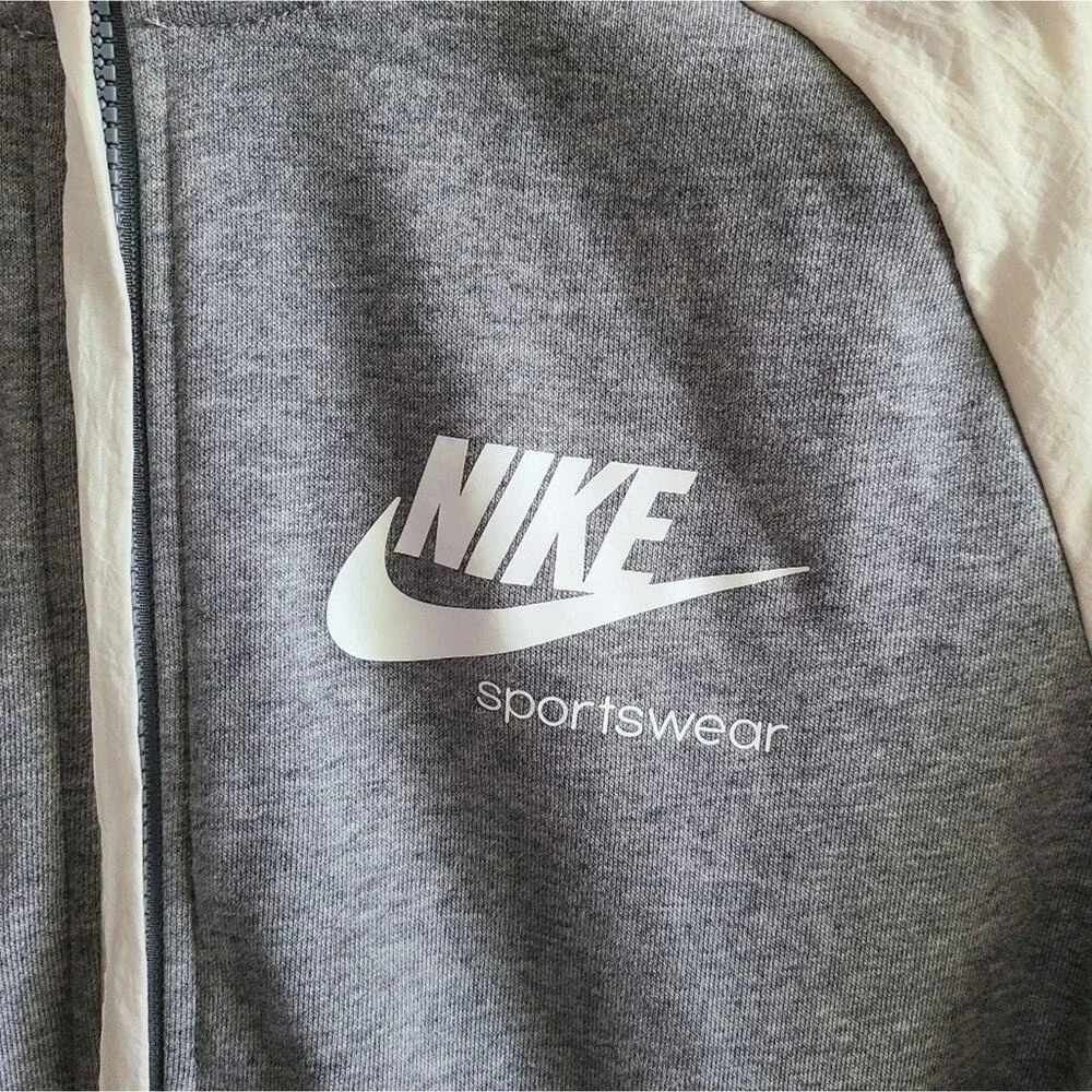 Nike Sportswear Heritage Full Zip Hooded Jacket Kids Size XL